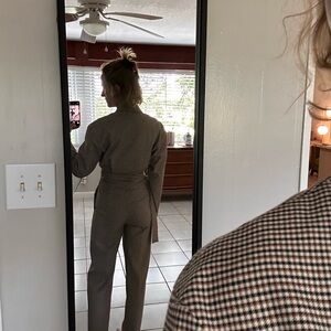 Maje Houndstooth Jumpsuit